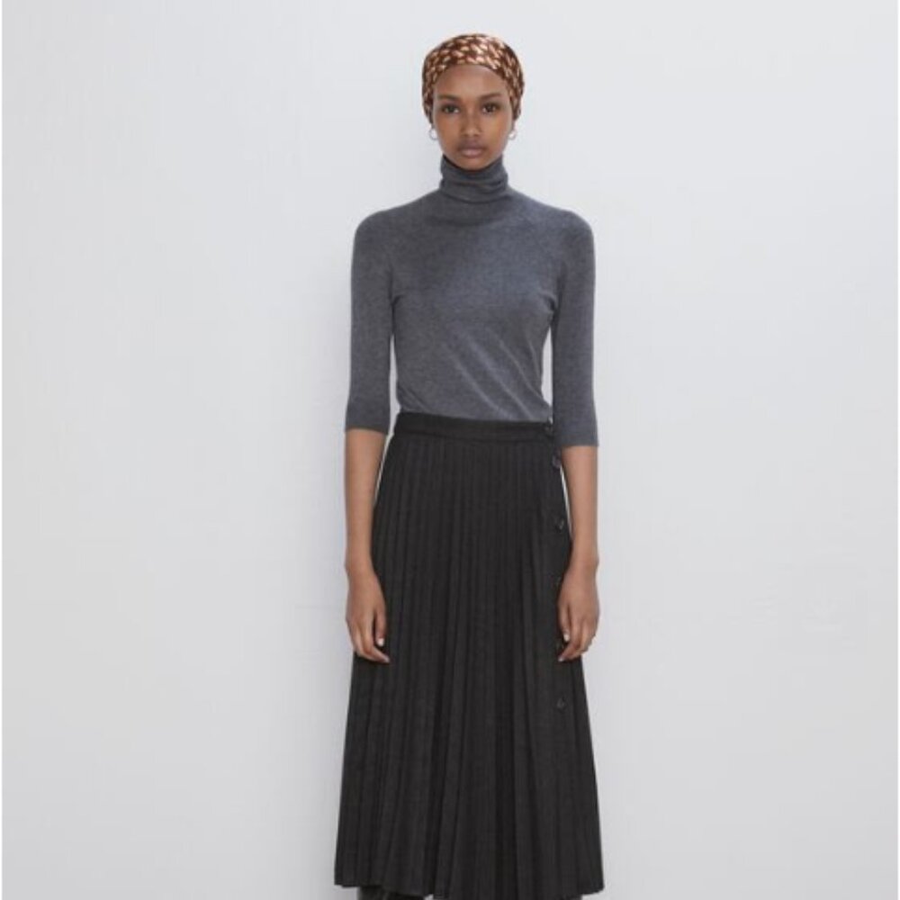 Zara FUNNEL NECK SWEATER